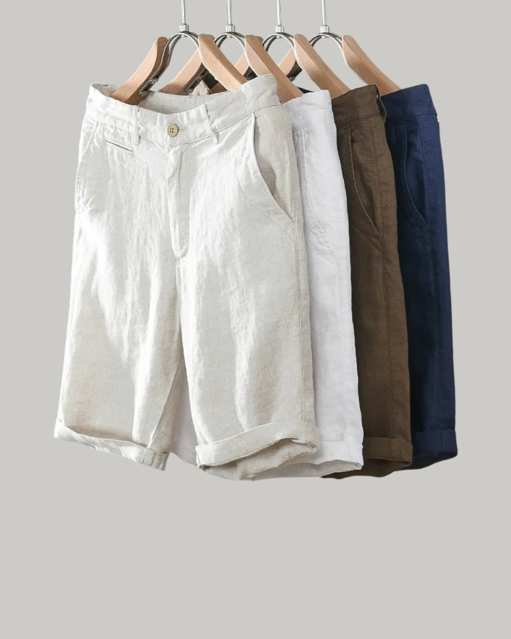 Pantalones cortos de lino