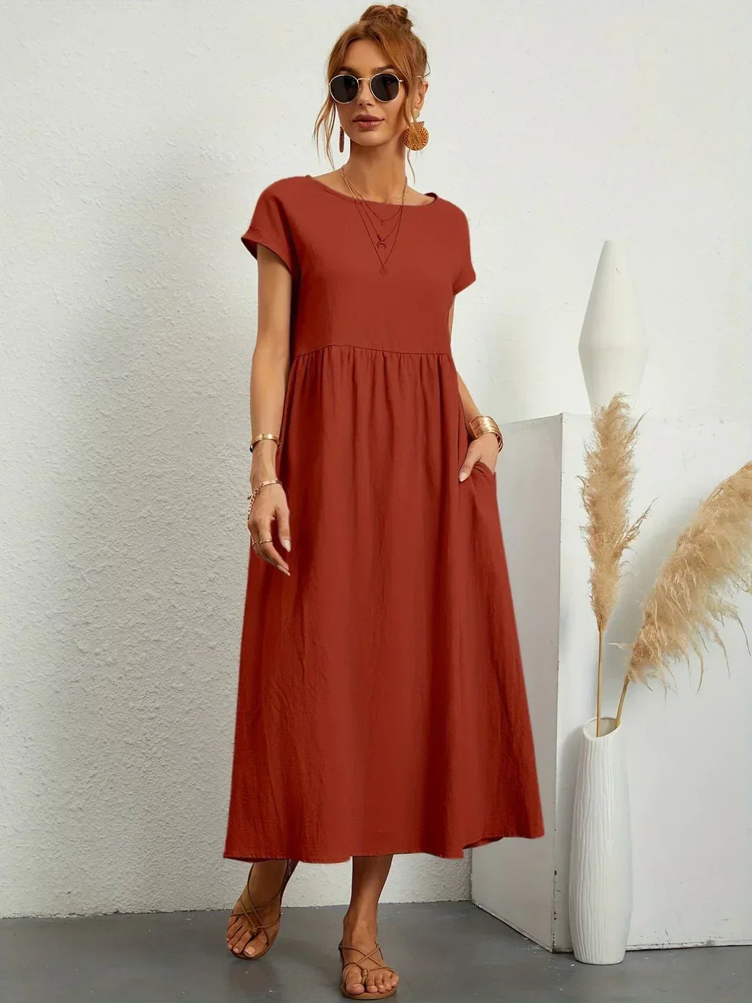 Gabriela™ -  Vestido fluido de elegancia atemporal