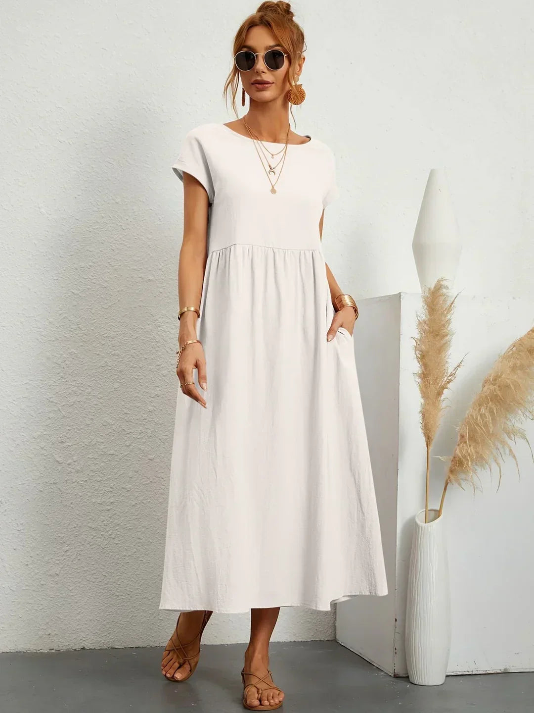 Gabriela™ -  Vestido fluido de elegancia atemporal
