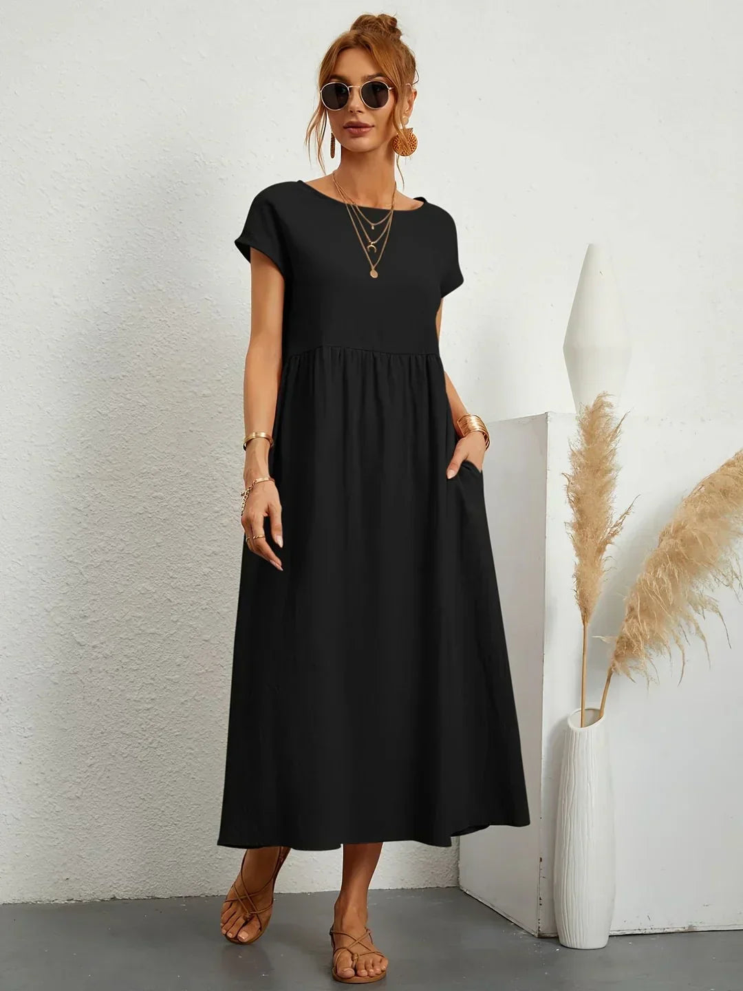 Gabriela™ -  Vestido fluido de elegancia atemporal